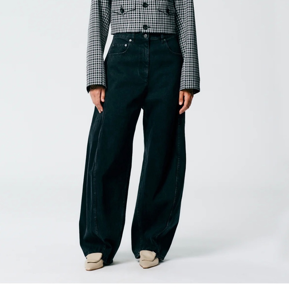 Tibi Black denim Sid jean, regular length